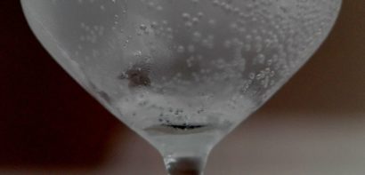 Glass of tonic water