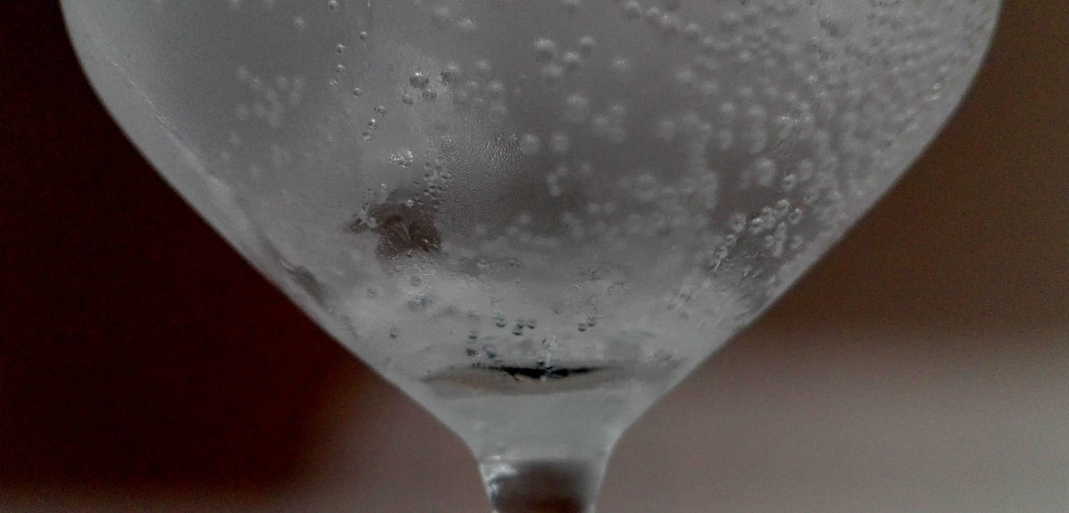 Glass of tonic water