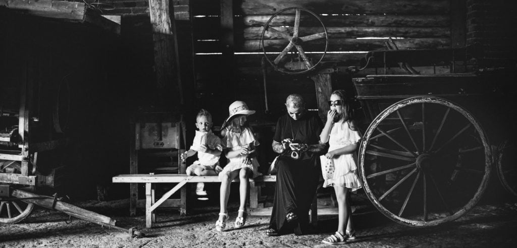 Guests in the barn