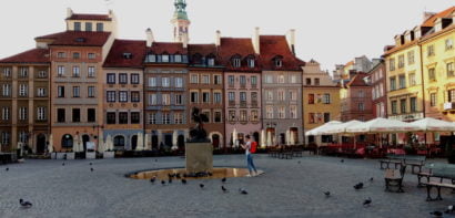 Square in Warsaw Old Town