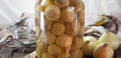 Jar of pickled onions