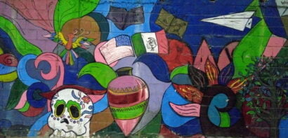 Painted wall in Tijuana